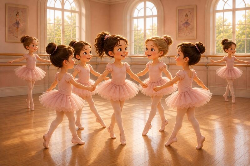 Kinder im Ballettkreis